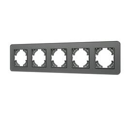 Рамка на 5 постов стеклянная Arlight FRM-OMALI-GS-5-GR 049706