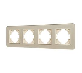 Рамка на 4 поста стеклянная Arlight FRM-OMALI-GS-4-GD 049703