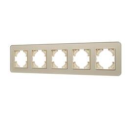 Рамка на 5 постов стеклянная Arlight FRM-OMALI-GS-5-GD 049707