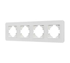 Рамка на 4 поста стеклянная Arlight FRM-OMALI-SFGS-4-WH 049716