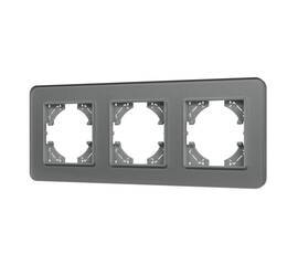 Рамка на 3 поста стеклянная Arlight FRM-OMALI-SFGS-3-GR 049714