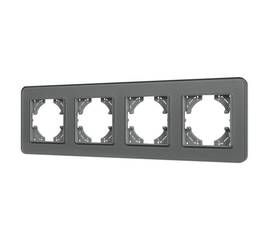 Рамка на 4 поста стеклянная Arlight FRM-OMALI-SFGS-4-GR 049718