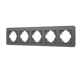 Рамка на 5 постов стеклянная Arlight FRM-OMALI-SFGS-5-GR 049722