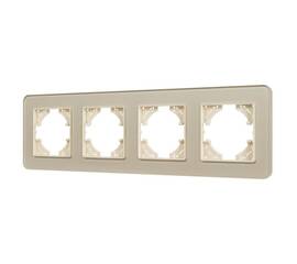 Рамка на 4 поста стеклянная Arlight FRM-OMALI-SFGS-4-GD 049719