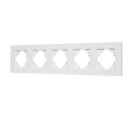 Рамка на 5 постов пластиковая Arlight FRM-PERIO-PL-5-WH 049762