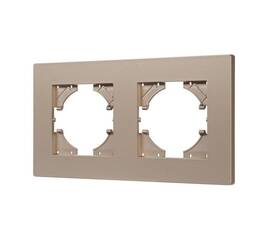 Рамка на 2 поста пластиковая Arlight FRM-PERIO-PL-2-GD 049753