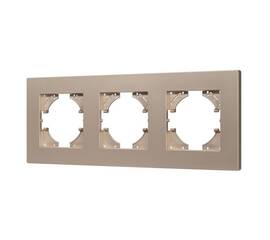 Рамка на 3 поста пластиковая Arlight FRM-PERIO-PL-3-GD 049757