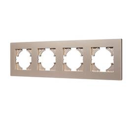 Рамка на 4 поста пластиковая Arlight FRM-PERIO-PL-4-GD 049761