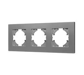 Рамка на 3 поста пластиковая Arlight FRM-PERIO-PL-3-GR 049756