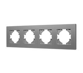 Рамка на 4 поста пластиковая Arlight FRM-PERIO-PL-4-GR 049760