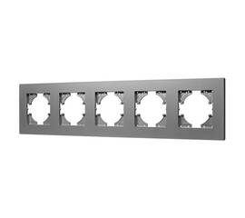 Рамка на 5 постов пластиковая Arlight FRM-PERIO-PL-5-GR 049764