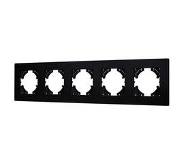 Рамка на 5 постов пластиковая Arlight FRM-PERIO-PL-5-BK 049763