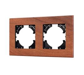 Рамка на 2 поста из натурального дерева Arlight FRM-XSILO-WD-2-NL 050871