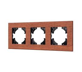 Рамка на 3 поста из натурального дерева Arlight FRM-XSILO-WD-3-NL 050873