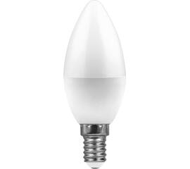 Лампа светодиодная Feron E14 11W 6400K Свеча Матовая LB-770 25943