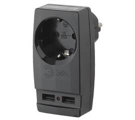 Разветвитель электрический Эра SP-1e-USB-B Б0026333