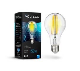 Лампа светодиодная филаментная Voltega E27 15W 4000К прозрачная VG10-A1E27cold15W-F 7103