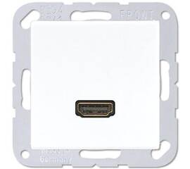 Розетка HDMI одинарная Jung A 500 белая MAA1112WW