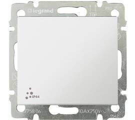 Переключатель одноклавишный Legrand Valena 10A 250V IP44 белый 774206