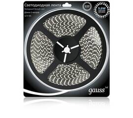 Светодиодная лента Gauss 9,6W/m 120LED/m 2835SMD холодный белый 5M 312000310