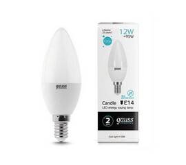 Лампа светодиодная Gauss E14 12W 4100K матовая 33122