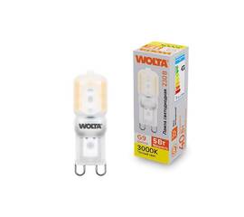 Светодиодная лампа WOLTA 5Вт 3000K G9 матовая WSTD-JCD-5W3KG9-P