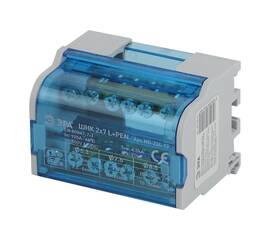 Шины на DIN-рейку в корпусе (кросс-модуль) ШНК 2х7 L+PEN NO-224-13