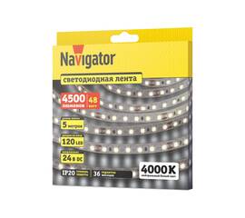 Светодиодная лента Navigator 95 301 NLS-2835W120-9.6-IP20-24V 5м 95301