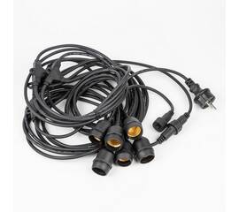 Гирлянда для освещения теплиц 5м+3м Uniel UDL-K230 6/E27/5M IP54 Black Belt-Light Greenhouse UL-00010925