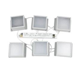 Встраиваемый светодиодный светильник Uniel ULP-0808 42W/4000К IP40 Grilyato White KIT06 (6 шт.) UL-00011060