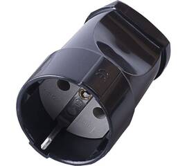 Розетка переносная 2P+PE Stekker черный PST16-40-200 32854