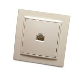 Розетка компьютерная RJ-45 Stekker Эрна слоновая кость PST00-9007-02 39233