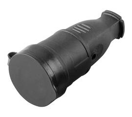 Розетка переносная 2P+PE Stekker Одри с крышкой черный RST16-21-44 32751