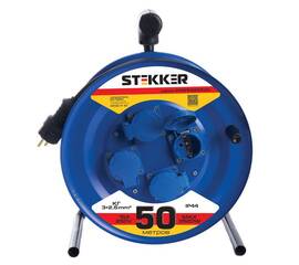 Удлинитель Stekker Professional 4гн 50м с/з PRF02-41-50 39297