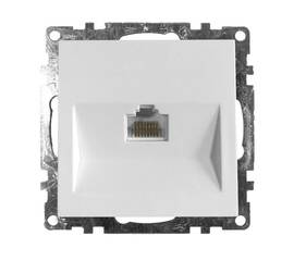Розетка компьютерная RJ-45 Stekker Катрин белый GLS00-7107-01 39305