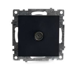 Розетка телевизионная TV Stekker Катрин черный GLS00-7108-05 39614