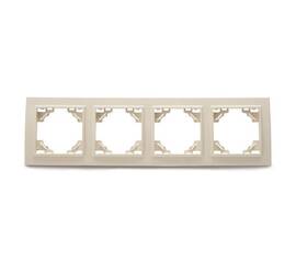 Рамка 4-постовая Stekker Эрна слоновая кость PFR00-9004-02 39243