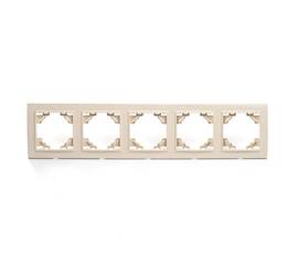 Рамка 5-постовая Stekker Эрна слоновая кость PFR00-9005-02 39621
