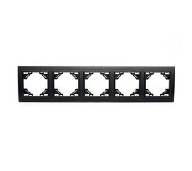 Рамка 5-постовая Stekker Эрна черный PFR00-9005-03 39622
