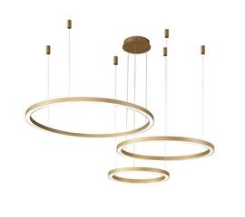 Подвесной светодиодный светильник Crystal Lux Fortuna SP158W Led Gold