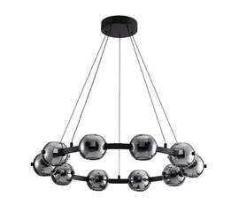 Подвесная светодиодная люстра Arte Lamp Markab A2471LM-20BK