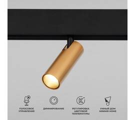 Трековый светодиодный светильник Elektrostandard Slim Magnetic Dim Cubo 85070/01 латунь a063529