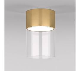 Потолочный светодиодный светильник Elektrostandard Lumen 25047/LED 10W 4000К латунь/прозрачный a064707
