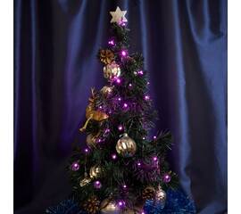 Светодиодная гирлянда Feron Линейная 230V розовая 8 режимов CL04 32301