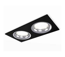 Комплект встраиваемого светильника Ambrella light Techno Spot XC7636003 SBK/PCL черный песок/серебро полированное (C7636, N7012)