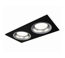 Комплект встраиваемого светильника Ambrella light Techno Spot XC7636004 SBK/MCH черный песок/хром матовый (C7636, N7013)