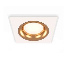 Комплект встраиваемого светильника Ambrella light Techno Spot XC7631005 SWH/PYG белый песок/золото желтое полированное (C7631, N7014)