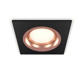 Комплект встраиваемого светильника Ambrella light Techno Spot XC7632006 SBK/PPG черный песок/золото розовое полированное (C7632, N7015)