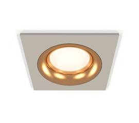 Комплект встраиваемого светильника Ambrella light Techno Spot XC7633005 SGR/PYG серый песок/золото желтое полированное (C7633, N7014)