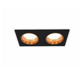 Комплект встраиваемого светильника Ambrella light Techno Spot XC6526004 SBK/PYG черный песок/золото желтое полированное (C6526, N6113)